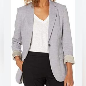 Theory Linen Staple Blazer. Lavender Melange Color. Sz 10. NWT